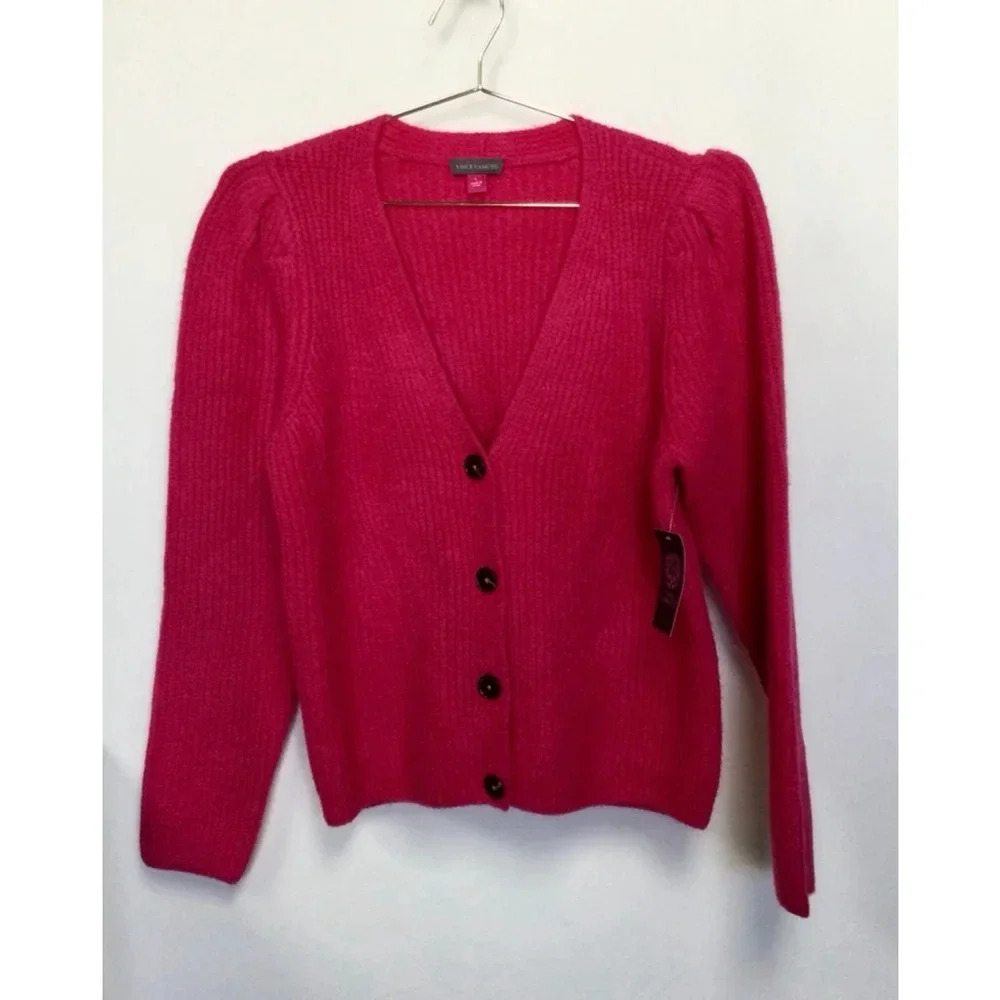 Women's Vince Camuto‎ Cardigan Sweater L Pink